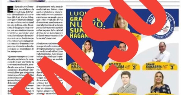 La Nación / LN aclara que en páginas no se divulga propaganda electoral