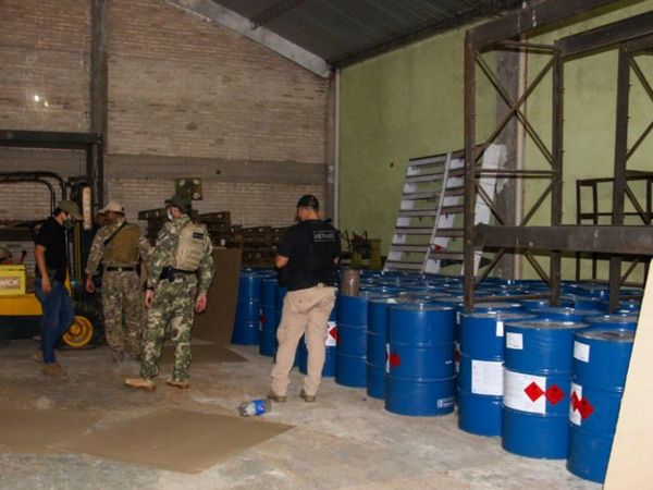 Hallan precursores de cocaína en prosecución de operativo Atlántico