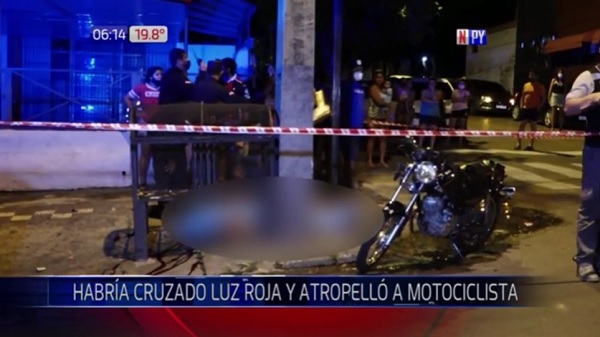 Motociclista muere tras ser embestido por conductor en estado etílico