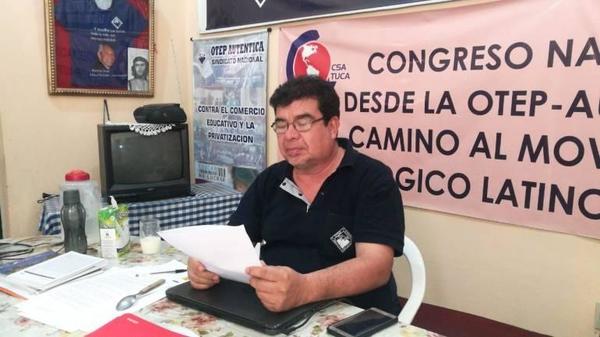 "Iniciaremos las actividades donde haya condiciones";dijo el secretario general de la OTEP-A Gabriel Espínola – Prensa 5