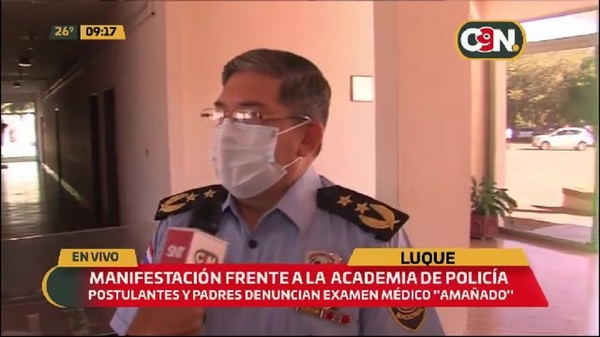 La Policía da su versión sobre reclamos de postulantes a la Academia - C9N