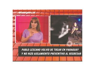 Pablito Lescano, en líos por dar concierto en la boda de Blas Zapag