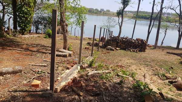 Desidia de Municipalidad permite construcción de muros a orillas del lago Acaray en el km 10