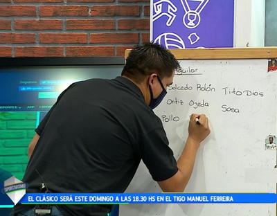 La pizarra de Olimpia para encarar el clásico