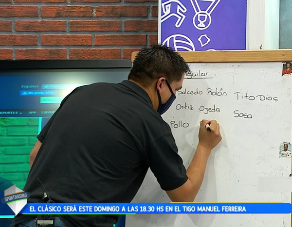 La pizarra de Olimpia para encarar el clásico