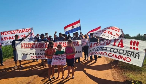 Diario HOY | Pobladores organizaron caravana para exigir al MOPC asfaltado del tramo Santa Clara-Cocuera