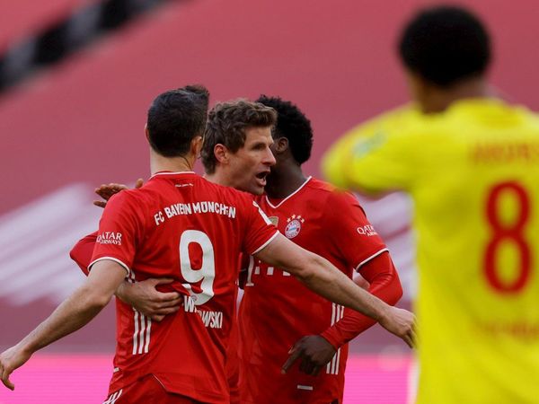 Doblete de Lewandowski para el Bayern y Reinier marca para el Dortmund