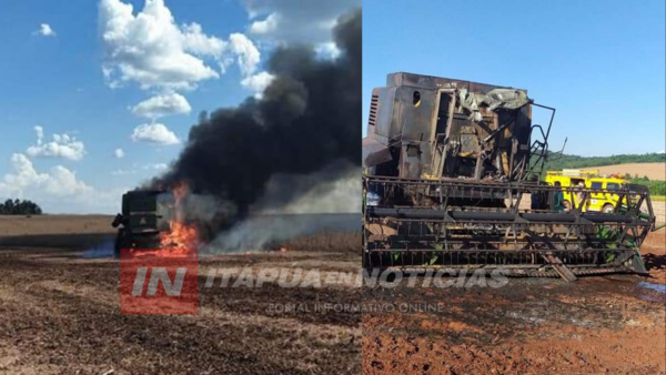 INCENDIO DE MAQUINARIA AGRÍCOLA EN NARANJITO.