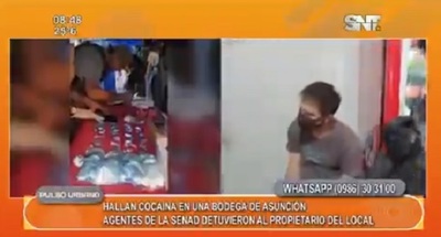 Hallan cocaína dispuesta para la venta en bodega de Asunción