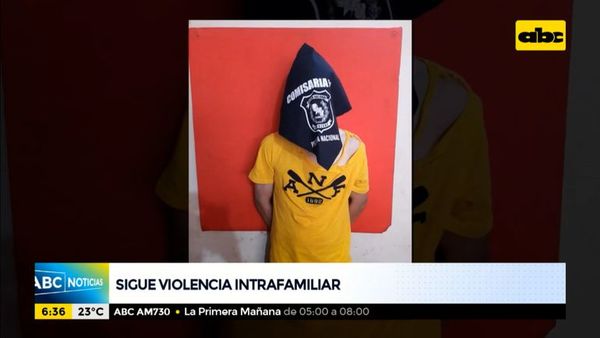 Detienen a un hombre por agredir a su pareja en Reducto - ABC Noticias - ABC Color