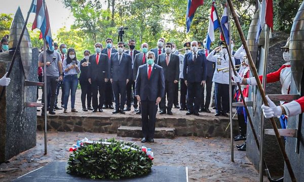 Mario Abdo participó de acto por el Día de los Héroes en Cerro Corá