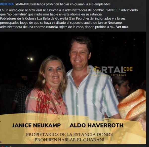AUDIO: Brasileños prohíben hablar en guaraní a sus empleados, denuncian