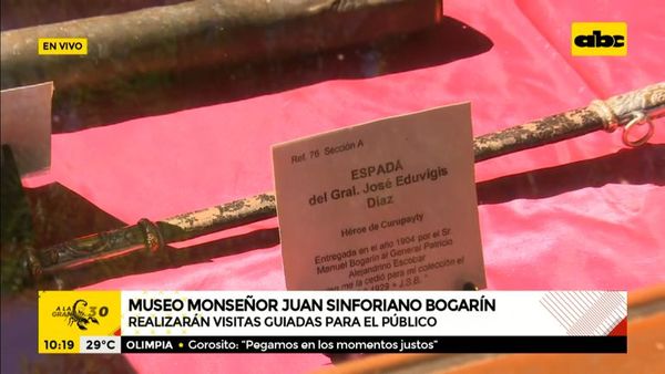 Invitan a visitar el museo Monseñor Juan Sinforiano Bogarín - A la gran 730 - ABC Color