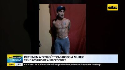 Motochorro detenido tras asaltar a una mujer - ABC Noticias - ABC Color