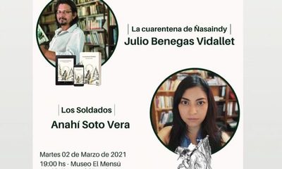 Presentarán libros de Julio Benegas y Anahí Soto en CDE
