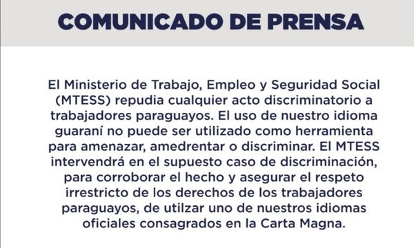 Ministerio de Trabajo intervendrá en el caso del audio de brasileña