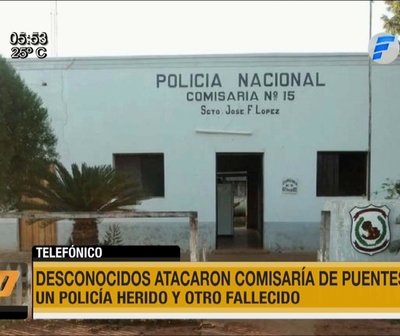 Desconocidos atacaron Comisaría de Puentesiño y mataron a un policía