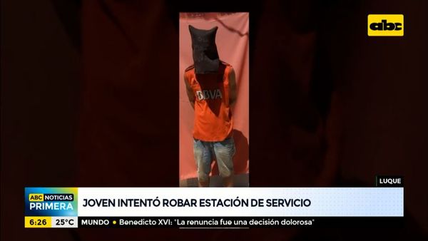 Detenido tras intentar robar en una estación de servicio - ABC Noticias - ABC Color