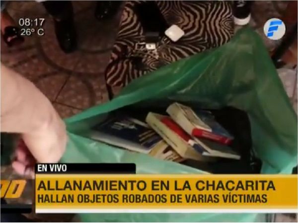Chacarita: Hallan objetos robados por presuntos tortoleros