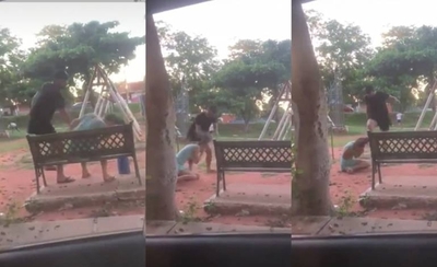 Diario HOY | Brutal golpiza a mujer en una plaza: buscan identificar al agresor
