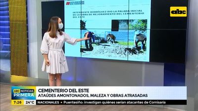 Ataúdes amontonados, maleza y obras atrasadas en el Cementerio del Este - ABC Noticias - ABC Color
