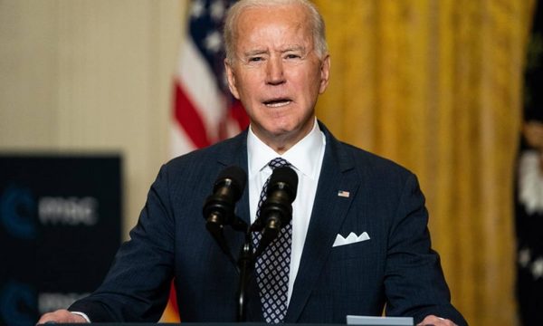 Biden y López Obrador en la primera teleconferencia