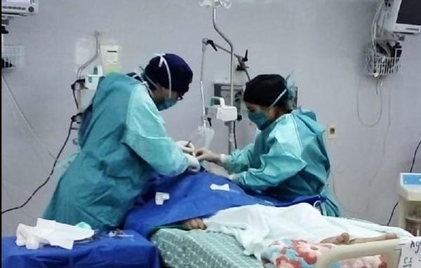 Todas las camas ocupadas en el área de contingencia del Hospital de Clínicas