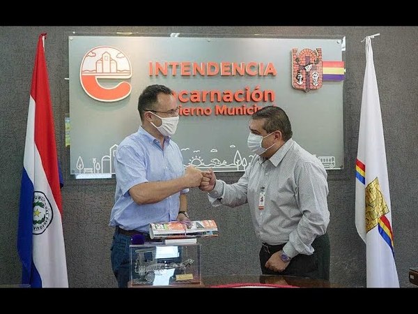 EMAJADOR DE FRANCIA SE REUNIÓ CON EL INTENDENTE DE ENCARNACIÓN
