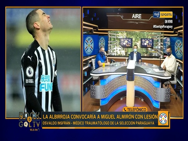 Traumatólogo de la Albirroja ve factible la recuperación de Almirón de cara al combo