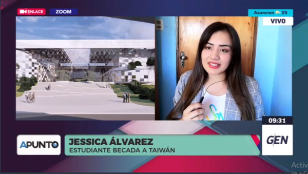Diario HOY | Jessica Álvarez, estudiante paraguaya becada a Taiwán
