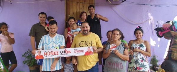 “Kiki” Oviedo promete llevar beneficios al barrio Obrero
