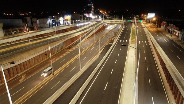 Realizan prueba de luces en puentes y colectoras del Multiviaducto de CDE