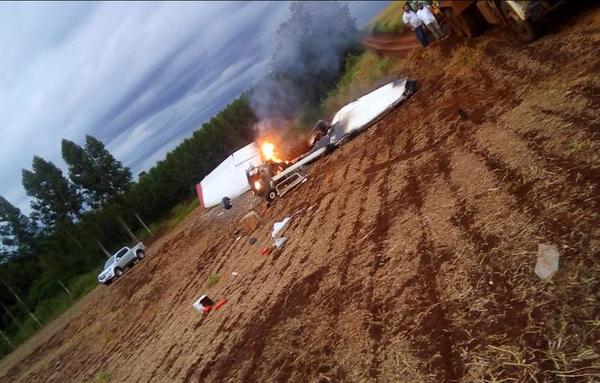 Accidente aéreo en Naranjal deja dos fallecidos