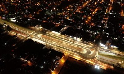 Realizan prueba de luces en Multiviaducto de CDE