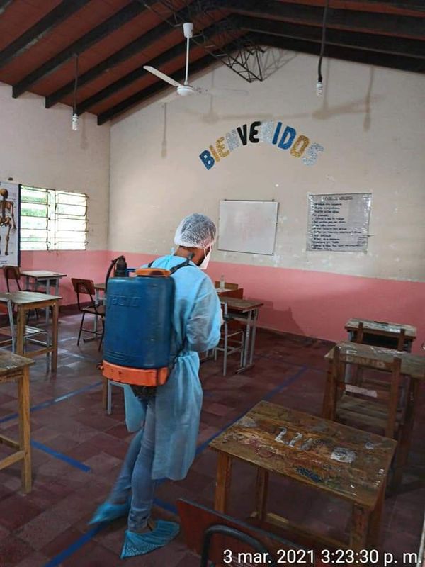 Detectan caso de covid-19 en institución educativa de Carmelo Peralta - Nacionales - ABC Color