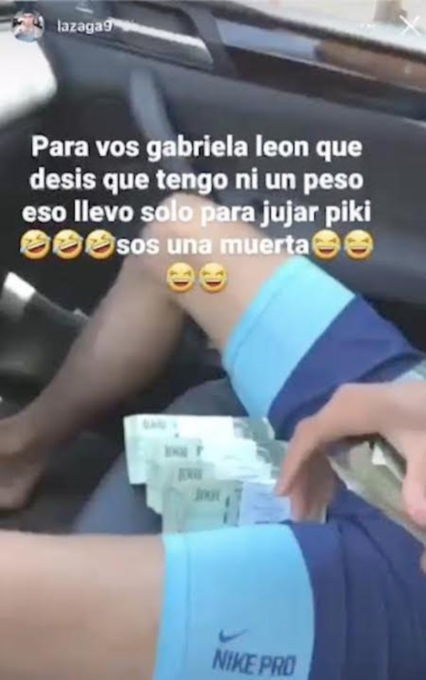 Crónica / “Para vos Gabriela León”, he’i Lazaga y pela billetes