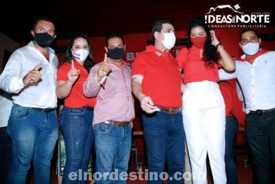 Concordia Colorada presentó sus precandidatos a la Intendencia y Junta Municipal de Pedro Juan Caballero en la Seccional Nro. 217