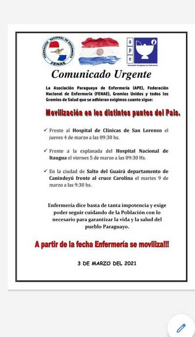 Gremios de Clínicas se unen a protesta por la falta de medicamentos