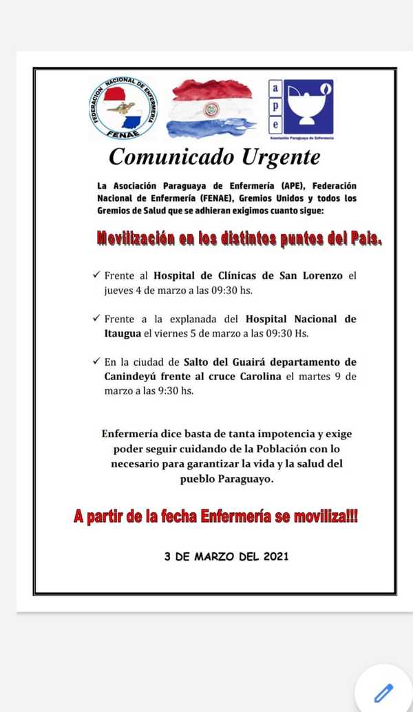 Gremios de Clínicas se unen a protesta por la falta de medicamentos