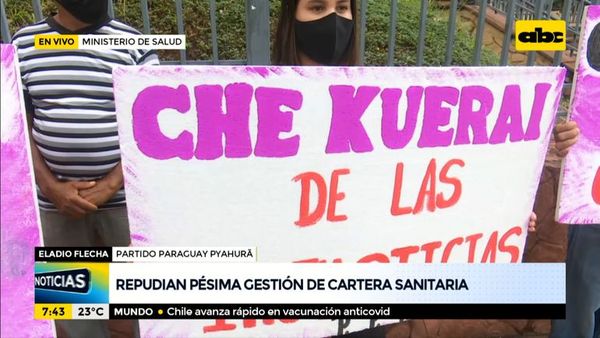 Repudian pésima gestión del Ministerio de Salud - Nacionales - ABC Color