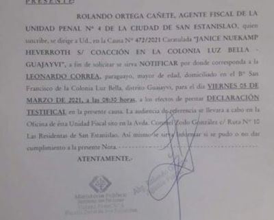 Citan a declarar a empleado de estancia en donde supuestamente se prohibió hablar en guaraní