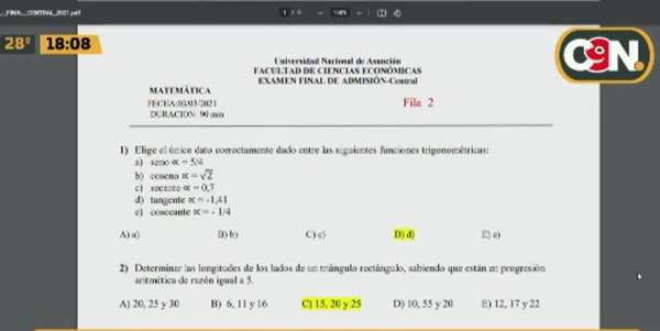 Economía UNA: Sumario por supuesta venta de exámenes - C9N