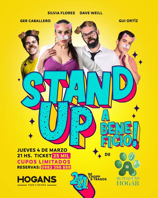 En beneficio de animales en situación de calle Silvia Flores encabeza Stand Up este jueves