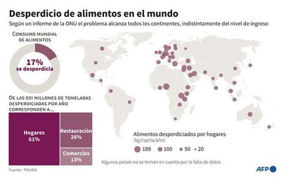 El mundo desperdicia el 17% de comida disponible - Mundo - ABC Color