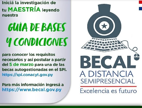 BECAL habilita postulación para maestrías a distancia y semipresencial