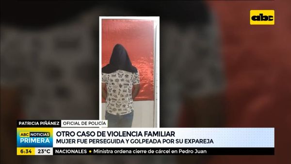 Detenido tras perseguir y golpear a su expareja - ABC Noticias - ABC Color