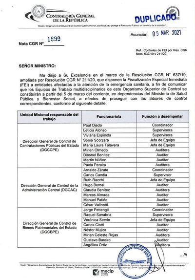 Contraloría verifica compras por vía de excepción de dos remedios claves contra covid - ADN Digital