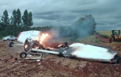Investigan causa de trágica caída de avión con dos ocupantes en Naranjal - ABC en el Este - ABC Color