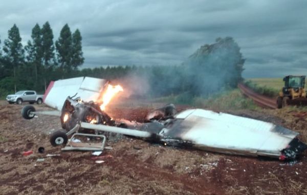 Investigan causa de trágica caída de avión con dos ocupantes en Naranjal - ABC en el Este - ABC Color