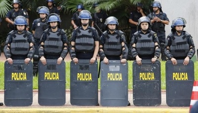 Policías establecen alerta de seguridad del 100%, en vista a la movilización ciudadana